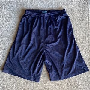 Men’s Blue Athletic Basketball Workout Shorts
